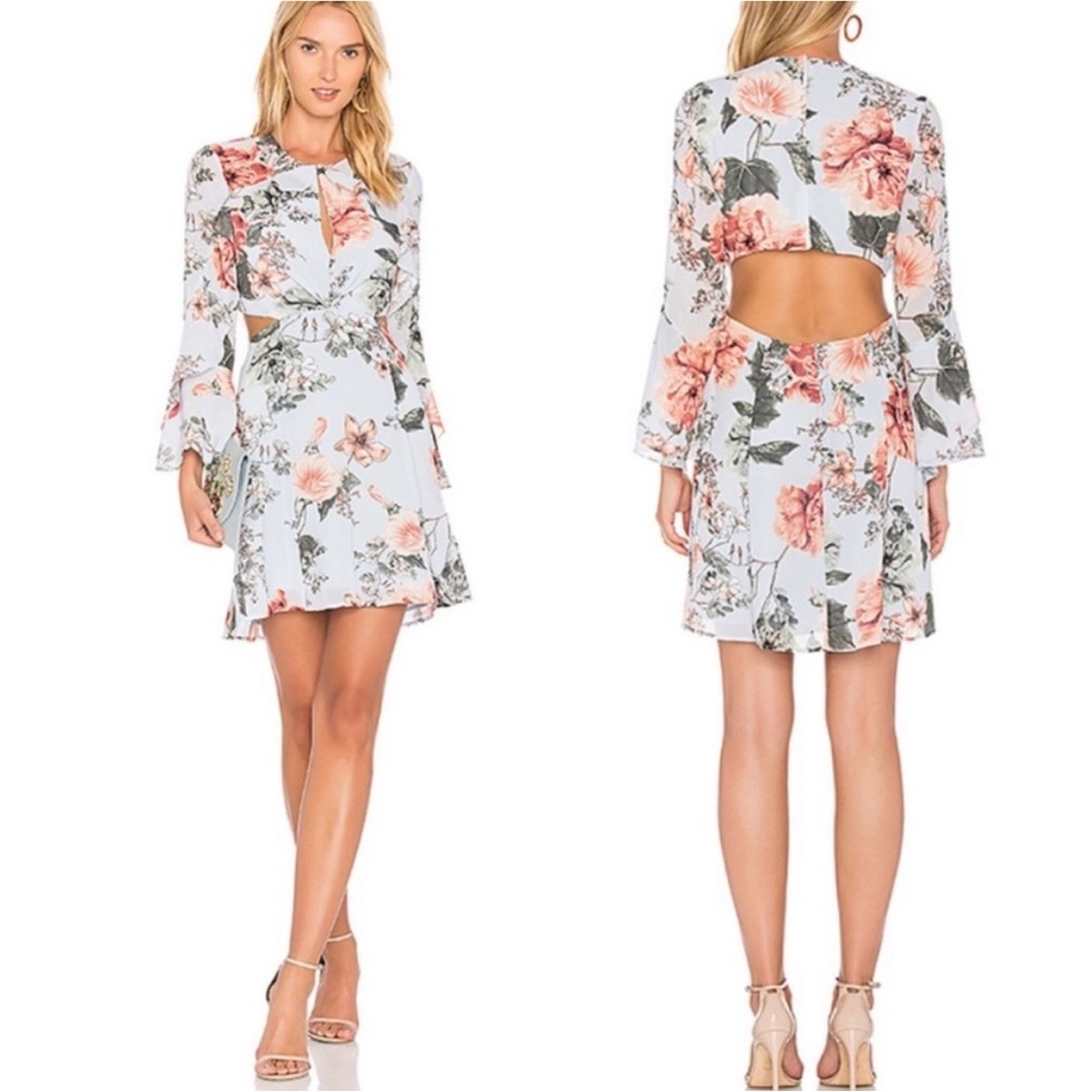 Bardot Revolve Floral Frill Dress Size 6